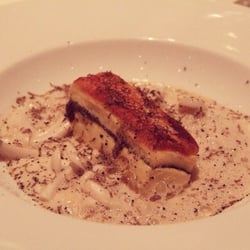 Le Parc - Plat principal : quenelle de Saint-Jacques avec mousse de céleri et truffes