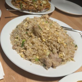 The Jade Cuisine - Chicken Fried Rice in the front and Chicken Chow Mein in the back - Chinese Near Me - Rancho Cordova, California The Jade Cuisine - Chicken Fried Rice in the front and Chicken Chow Mein in the back - Chinese Near Me - Rancho Cordova, California