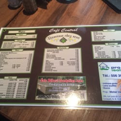 Restaurant Cafe Central - Menu side 2