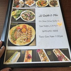 JJ Sushi & Pho - Menu