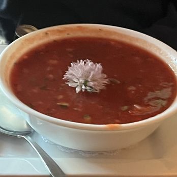 Cold Mountain Cafe - Watermelon soup - New American Near Me - Bethlehem, New Hampshire