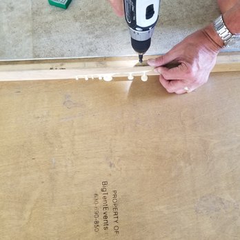 Big Tent Events - We are repairing the cracked banquet table the morning of the wedding. - Party Equipment Rentals Near Me - St Charles, Illinois