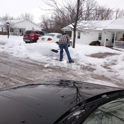 Pioneer Property Management, Inc - This is after I was gone for 3 hours to give them time to plow, if not for my son I would not be able to get into my driveway, I use a walke