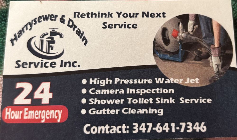 Slide of Harry sewer & drain service