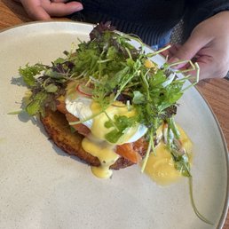 Latke Egg Benedict