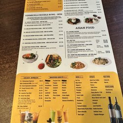 Pho Khang - Menu