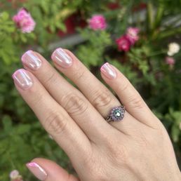 My real nails with builder gel, French tip and Chrome by Lily! My real nails with builder gel, French tip and Chrome by Lily!
