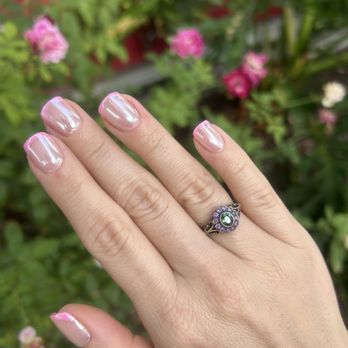 Nail Republic - My real nails with builder gel, French tip and Chrome by Lily! - Nail Salons Near Me - Los Angeles, California Nail Republic - My real nails with builder gel, French tip and Chrome by Lily! - Nail Salons Near Me - Los Angeles, California