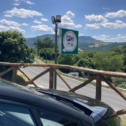 Il Drago Verde - Lovely view from patio as restaurant is at top of one of (many) hills