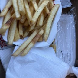 Hard burnt fries Hard burnt fries