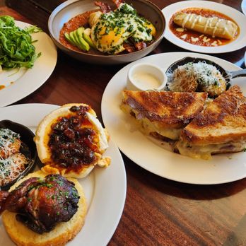 Season - Sausage & date stuffed quail biscuit with sorghum bacon jam and chevre. Avocado toast. Tamales Huevos Rancheros. Pork Belly Grilled Cheese. - Breakfast & Brunch Near Me - Marietta, Georgia Season - Sausage & date stuffed quail biscuit with sorghum bacon jam and chevre. Avocado toast. Tamales Huevos Rancheros. Pork Belly Grilled Cheese. - Breakfast & Brunch Near Me - Marietta, Georgia
