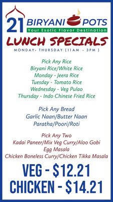 Menu photo 1 21 Biryani Pots Agoura Hills, CA Menu photo 1 21 Biryani Pots Agoura Hills, CA