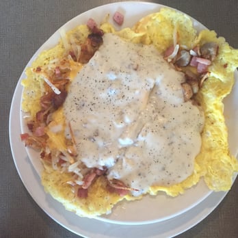 Le Andos Cafe - 3 egg omelette bowl (meat style) - Salad Near Me - Macomb, Michigan Le Andos Cafe - 3 egg omelette bowl (meat style) - Salad Near Me - Macomb, Michigan
