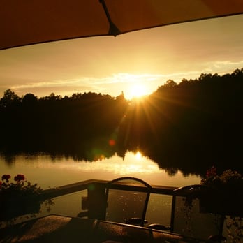Boddensee - Sonnenuntergang von der Terasse aus - German Near Me - Birkenwerder, BB