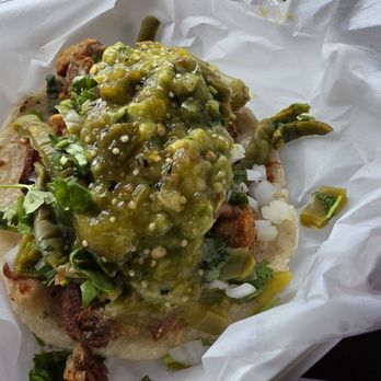 Los Cinco Puntos - Chicharrón taco - Mexican Near Me - Los Angeles, California Los Cinco Puntos - Chicharrón taco - Mexican Near Me - Los Angeles, California