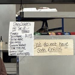 Dairy Delight - Fall flavors of shakes, as of October 2025
