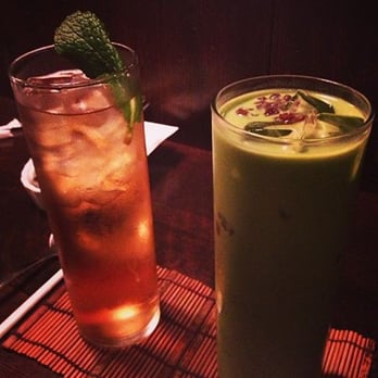 Cha-An - Lavender Mint and Matcha Float - Japanese Near Me - New York, New York