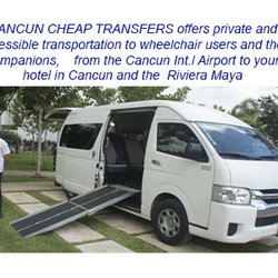 Cancun Cheap Transfers - RAMP & WHEELCHAIR TRANSPORTATION