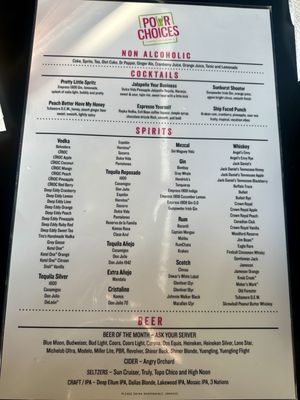 Menu photo 1 Pour Choices Carrollton, TX Menu photo 1 Pour Choices Carrollton, TX