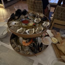 Raw seafood tower Raw seafood tower