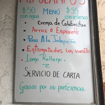 Hipocampo's - Menú de hoy y costos. - Mexican Near Me - Oaxaca, OAX