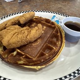 Chicken and waffles