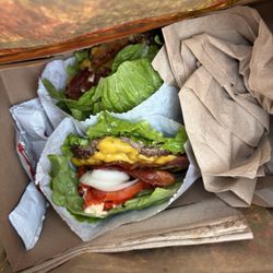 Shake Shack The Boulevard - SmokeShack. Lettuce wraps. These were good