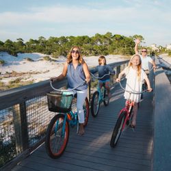 Big Fish Bike and Beach Rentals - Family bicycle ride