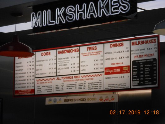 Menu photo 2 Five Guys Cape Coral, FL