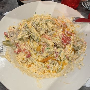 Salvatori's Authentic Italian Eatery - Warsaw - Cajun Rigatoni and Sausage special (NOTE: this was a half-eaten portion...I always forget to take a "beginning" photo) - Italian Near Me - Warsaw, Indiana Salvatori's Authentic Italian Eatery - Warsaw - Cajun Rigatoni and Sausage special (NOTE: this was a half-eaten portion...I always forget to take a "beginning" photo) - Italian Near Me - Warsaw, Indiana