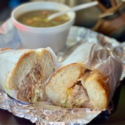 Papas Best Sandwiches & More - Their signature sammie, the Pulled Pork. Facehole watering  deliciousness. Can't go wrong with these amazing flavors.