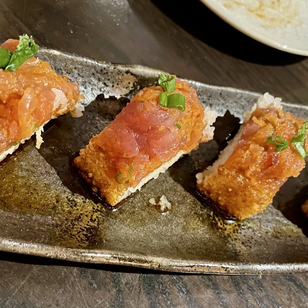 Blue Sushi Sake Grill - Crispy Rice Cake* - Sushi Bars Near Me - Westwood, Kansas