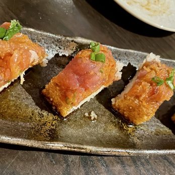 Blue Sushi Sake Grill - Crispy Rice Cake* - Sushi Bars Near Me - Westwood, Kansas