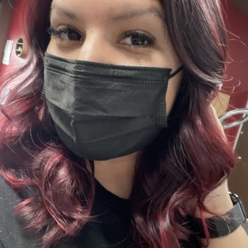 Kristal Kuts - Cut and texture and a gorgeous wine red color. - Makeup Artists Near Me - La Puente Ca, California Kristal Kuts - Cut and texture and a gorgeous wine red color. - Makeup Artists Near Me - La Puente Ca, California