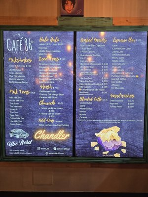 Menu photo 8 Cafe 86 Chandler, AZ