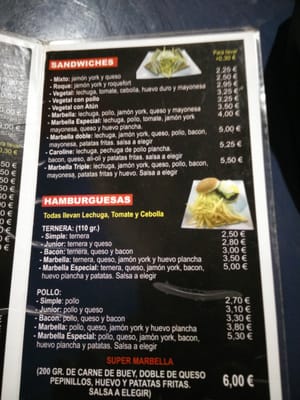 Menu photo 7 Cafetería Marbella Seville, SE
