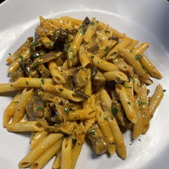 Giardino - Penne with eggplant and mushrooms - Italian Near Me - Chattanooga, Tennessee Giardino - Penne with eggplant and mushrooms - Italian Near Me - Chattanooga, Tennessee