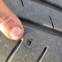 This is th hole left by the screw!