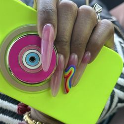 Full set with gel polish + design.