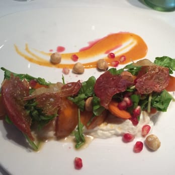 Tarpy's Roadhouse - Persimmon burrata salad w smoked speck and pomegranate seeds - New American Near Me - Monterey, California