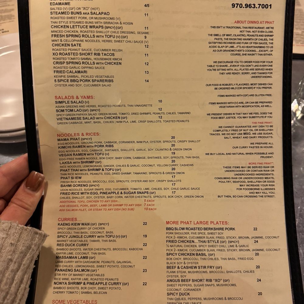 Phat Thai - Menu - Thai Near Me - Carbondale, Colorado Phat Thai - Menu - Thai Near Me - Carbondale, Colorado