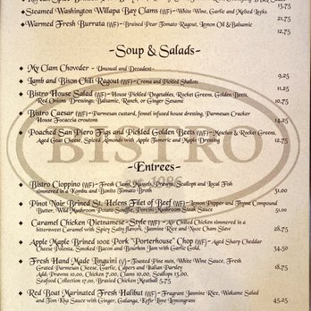 Bistro Restaurant & Bar - The evening's menu. - Bars Near Me - Cannon Beach, Oregon Bistro Restaurant & Bar - The evening's menu. - Bars Near Me - Cannon Beach, Oregon
