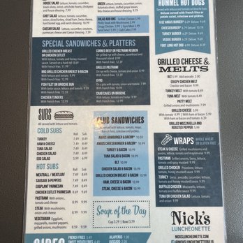 Nick's Luncheonette - Menu as of 5/21/2023 - Breakfast & Brunch Near Me - West Haven, Connecticut Nick's Luncheonette - Menu as of 5/21/2023 - Breakfast & Brunch Near Me - West Haven, Connecticut