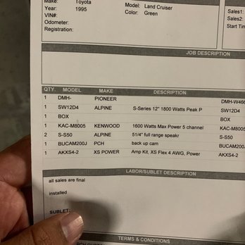 PCH Custom Audio - instead of giving me what I paid for, an Alpine speaker, they left me with a Pioneer speaker! Incredible! - Car Stereo Installation Near Me - Long Beach, California