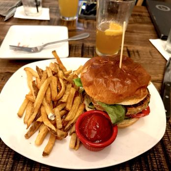 L On North Eatery & Bar - Ahi Tuna Burger and Fries. - New American Near Me - Marietta, Georgia L On North Eatery & Bar - Ahi Tuna Burger and Fries. - New American Near Me - Marietta, Georgia