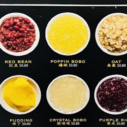 So many amazing toppings especially peach gum and taro balls!!!