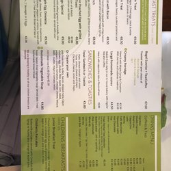 The Treat Cafe - Current menu