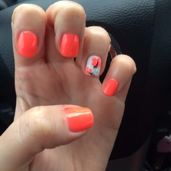 Happy Nails - I absolutely love this color and design. Thanks Tran! - Nail Salons Near Me - Clearwater, Florida
