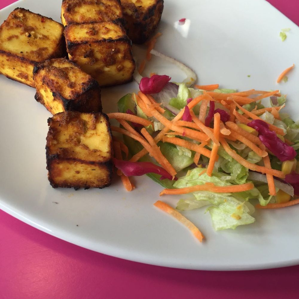 Mylahore Cafe - Birmingham - Paneer with salad! So good! - Asian Fusion Near Me - Birmingham, XWM