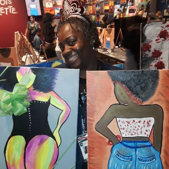 Pinot's Palette Alameda - Birthday Girl got a free paint gift! Pinots palette is a great place! - Paint & Sip Near Me - Alameda, California